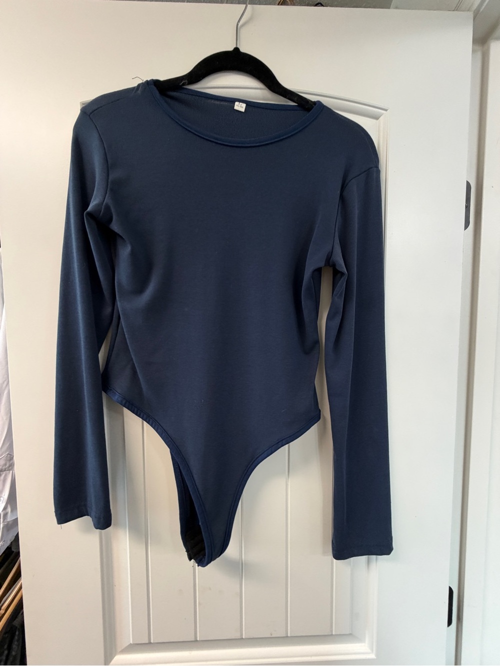 Long Sleeve Navy Blue Kids One-Piece Bodysuit